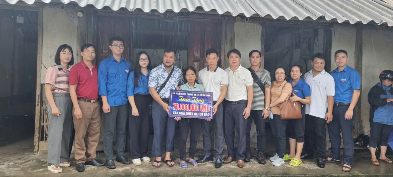TRAO TẶNG NHÀ VƯỢT LŨ TẠI TỈNH PHÚ THỌ